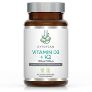 Vitamina D3 + K2 - 60 cápsulas vegetais - Cytoplan