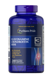 Glucosamina Condroitina MSM - 240 comprimidos revestidos - Puritan's Pride