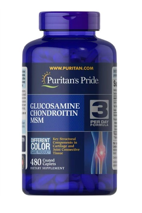 Glucosamina Condroitina MSM - 480 comprimidos revestidos - Puritan's Pride