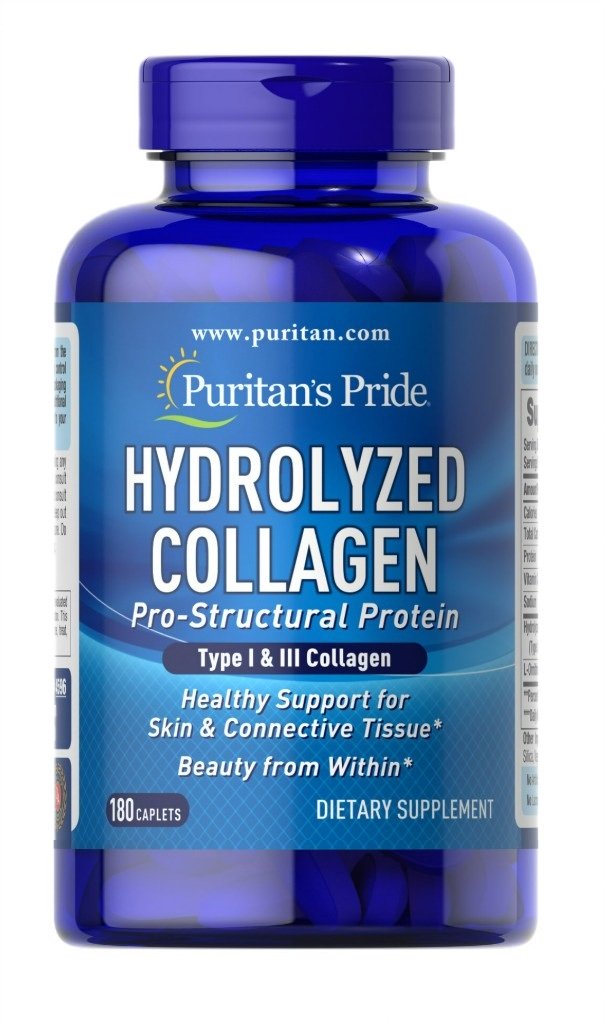 Colágeno Hidrolisado - 180 cápsulas - Puritan's Pride