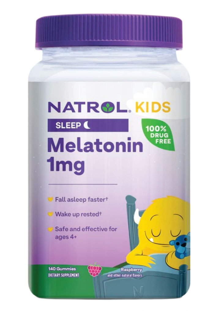 Melatonina Infantil - 1mg (Framboesa) - 60 gomas - Natrol