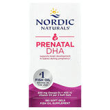 Prenatal DHA, 830mg Omega-3 + 400 IU D3, Unflavored -180 Soft Gels, Nordic Naturals