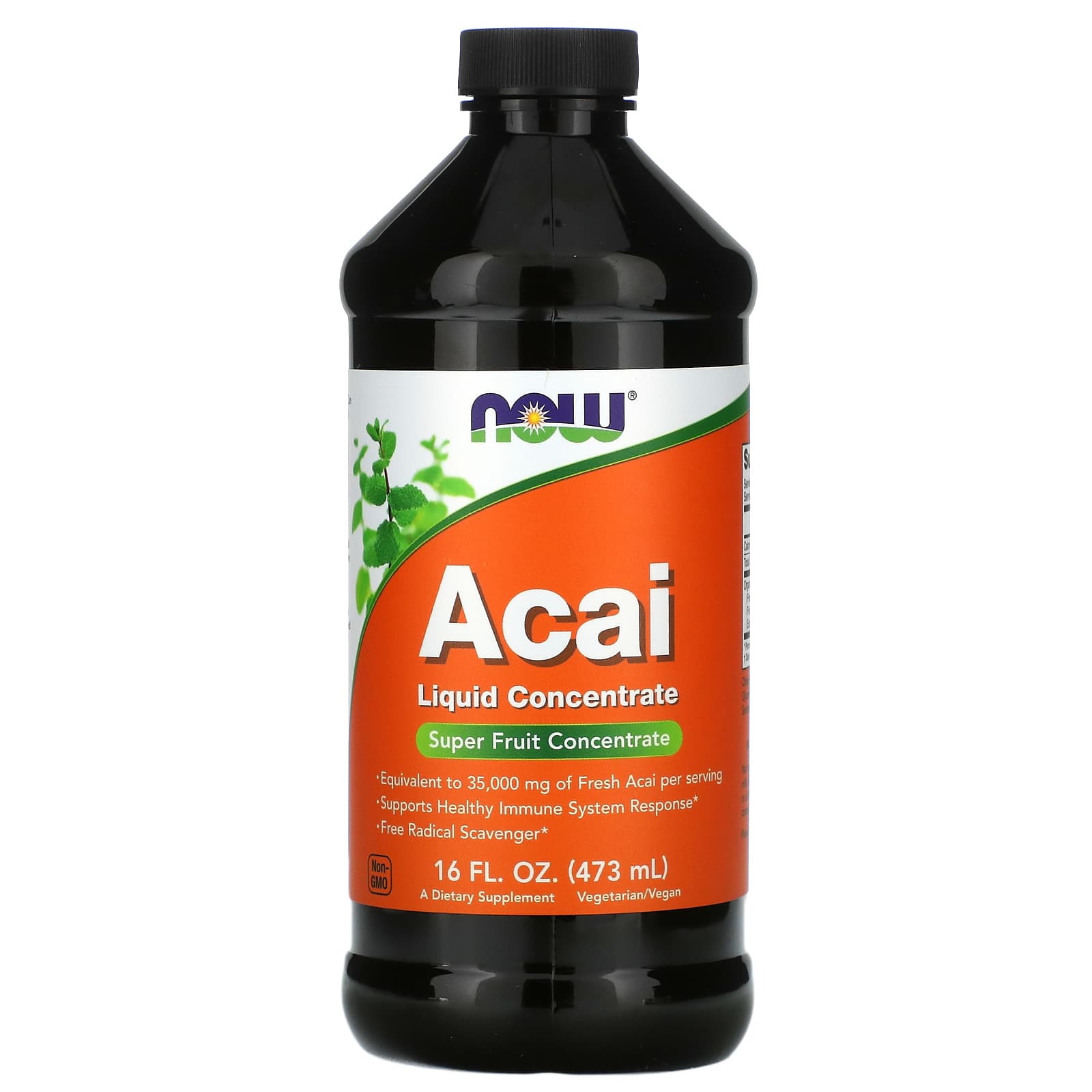 Concentrado Líquido de Açaí, 473 ml., Now Foods