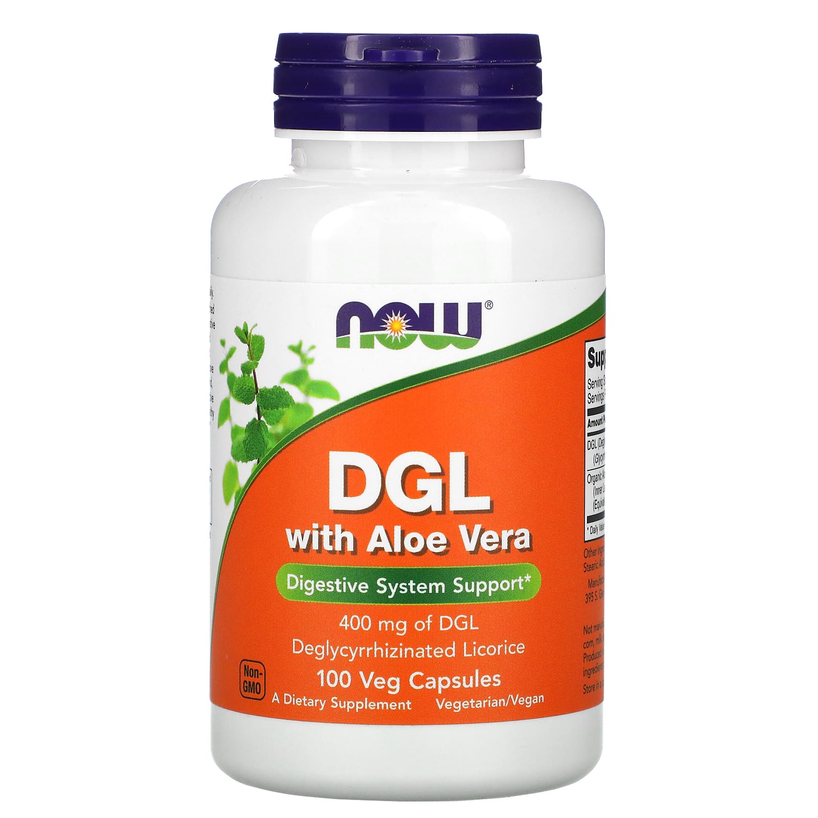 DGL com Aloe Vera, 100 vcaps, Now Foods