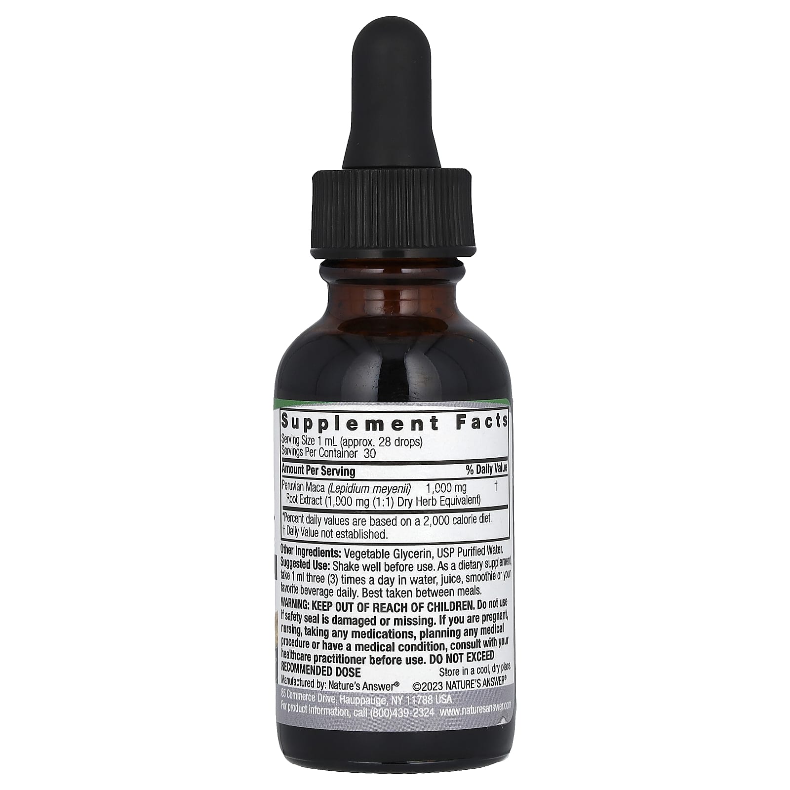 Raiz de Maca, 1000mg - 30 ml. - Nature's Answer