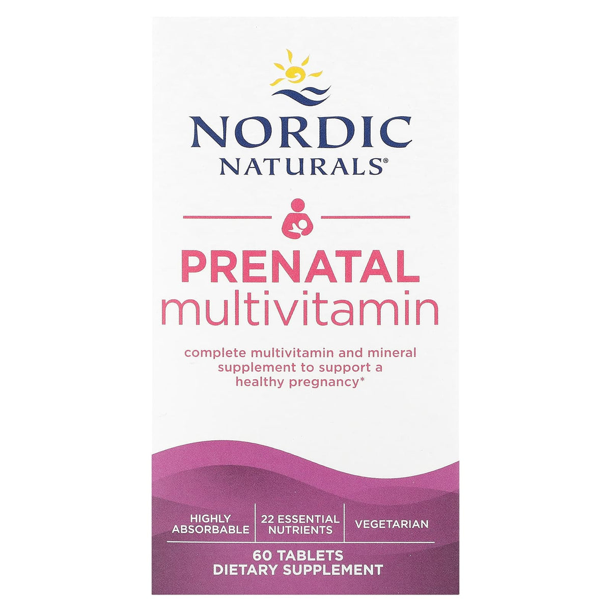 Multivitamínico pré-natal - 60 comprimidos, Nordic Naturals