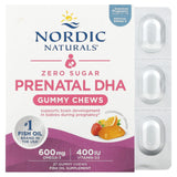 Gomas mastigáveis DHA pré-natal, morango e laranja - 27 gomas, Nordic Naturals