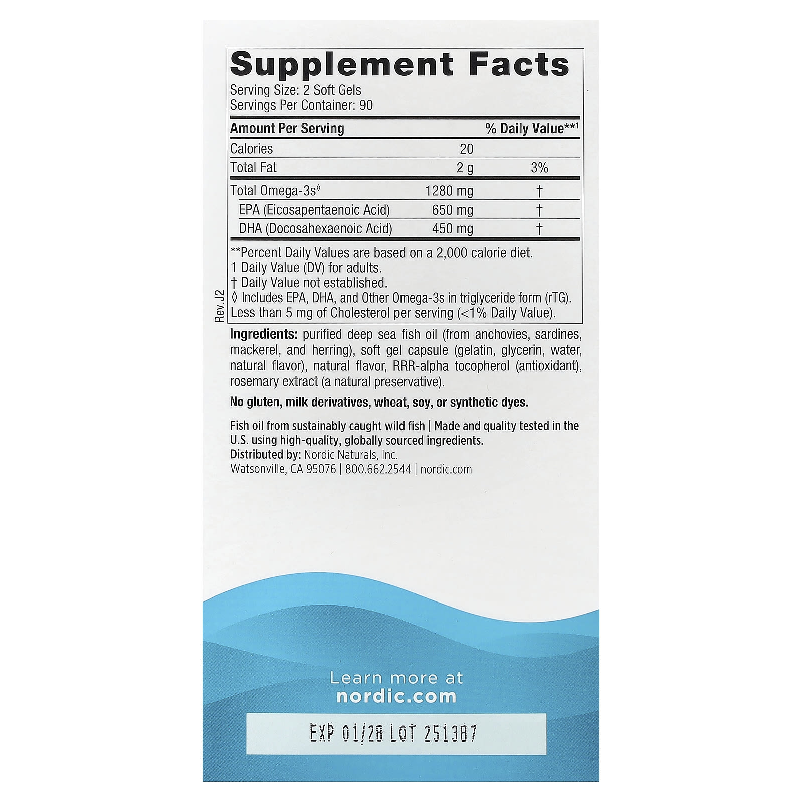 Ultimate Omega, Limão 1280 mg, 180 Cápsulas Gelatinosas, Nordic Naturals