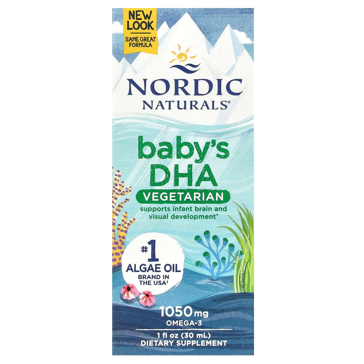 DHA Vegetariano para Bebês, 1050mg - 30 ml., Nordic Naturals