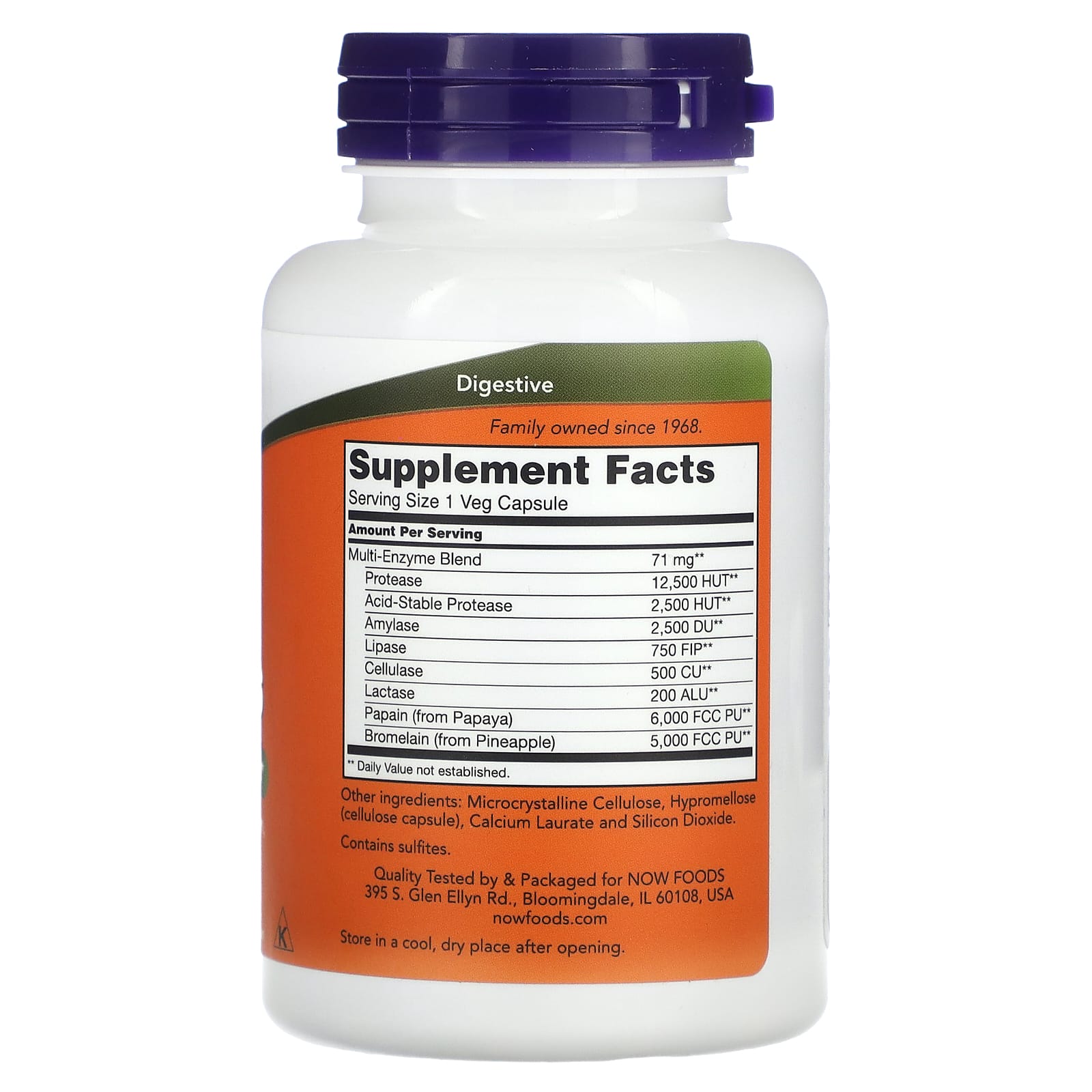 Enzimas vegetais, 120 vcaps, Now Foods