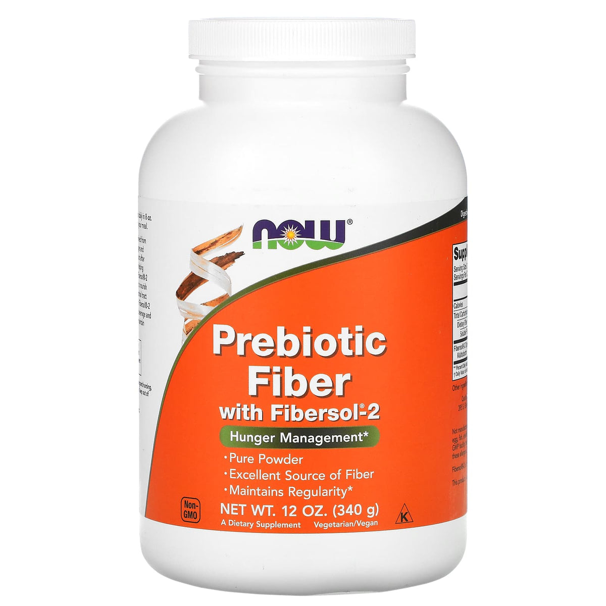 Fibra Prebiótica com Fibersol-2, 340 gramas, Now Foods
