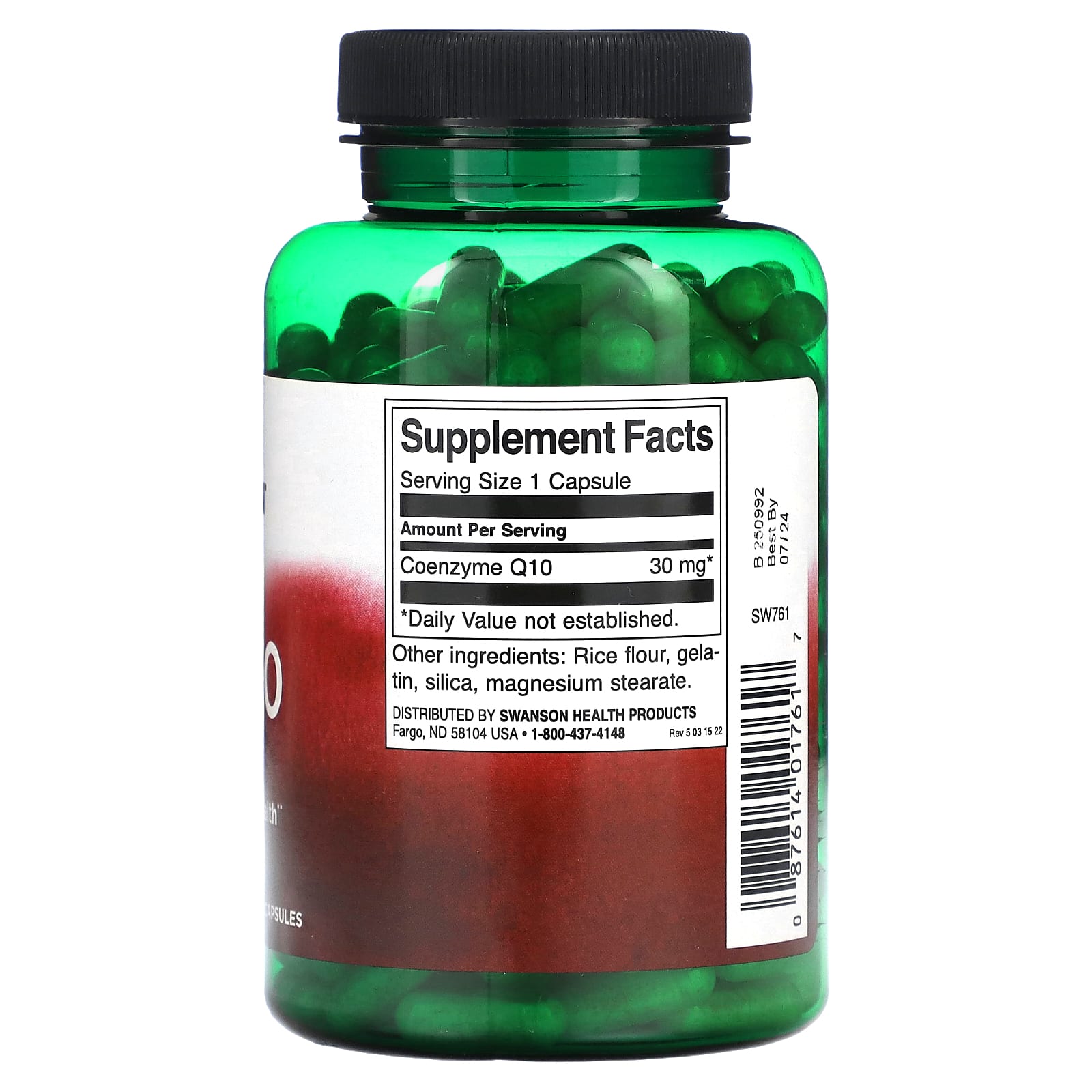 CoQ10, 30 mg, 240 cápsulas gelatinosas, Swanson