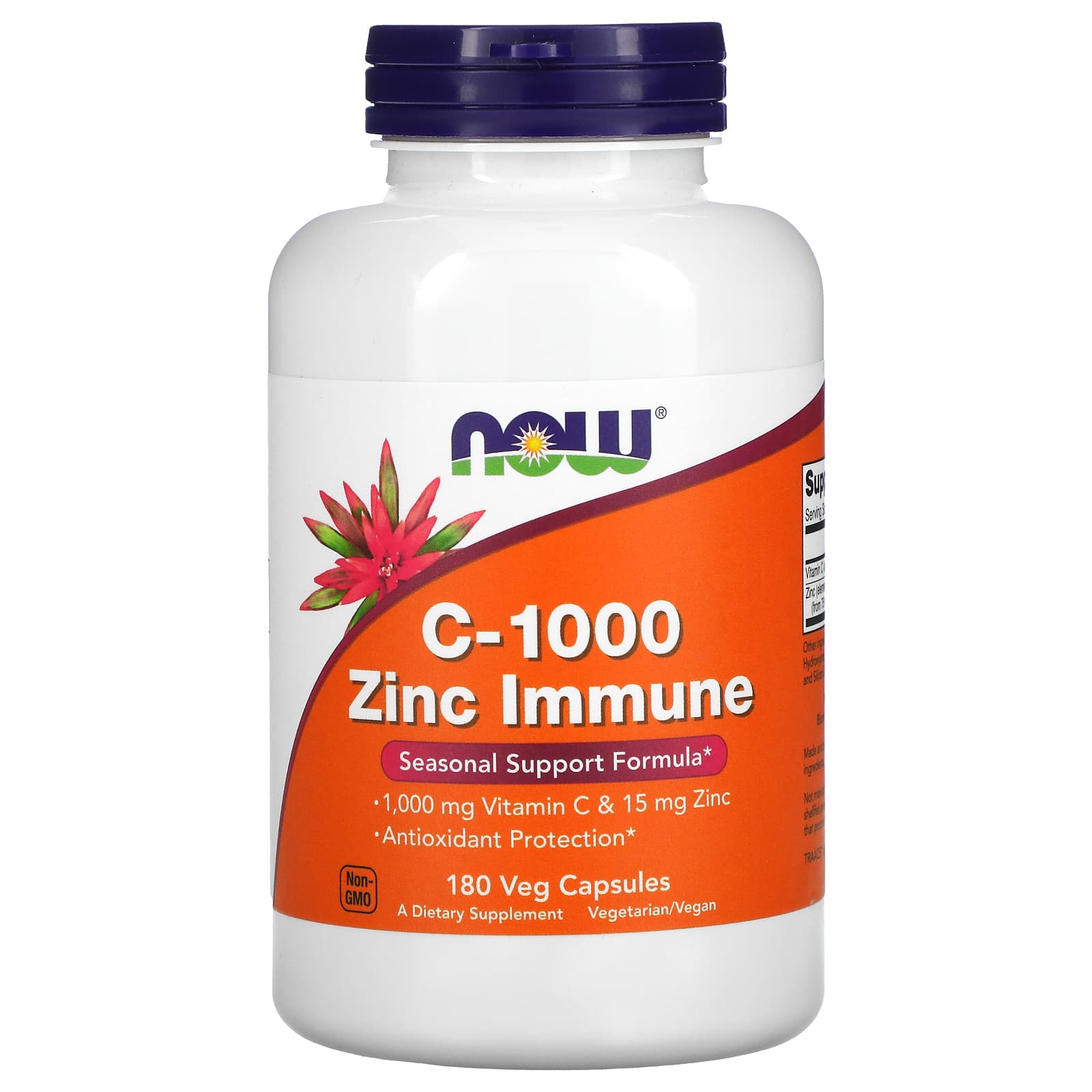 C-1000 Zinco Imunológico, 180 vcaps, Now Foods