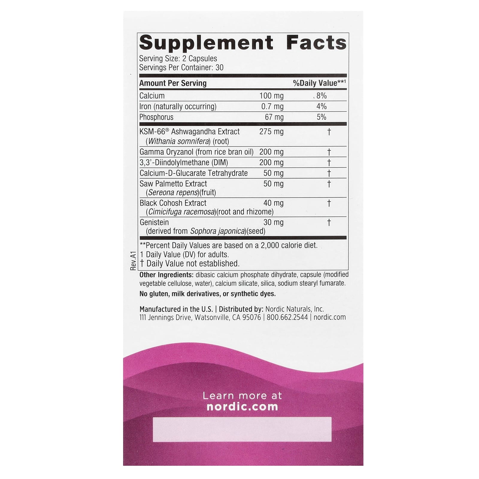 Suporte para Menopausa - 60 cápsulas, Nordic Naturals
