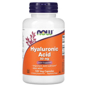Ácido Hialurônico com MSM - 50mg, 120 vcaps, Now Foods