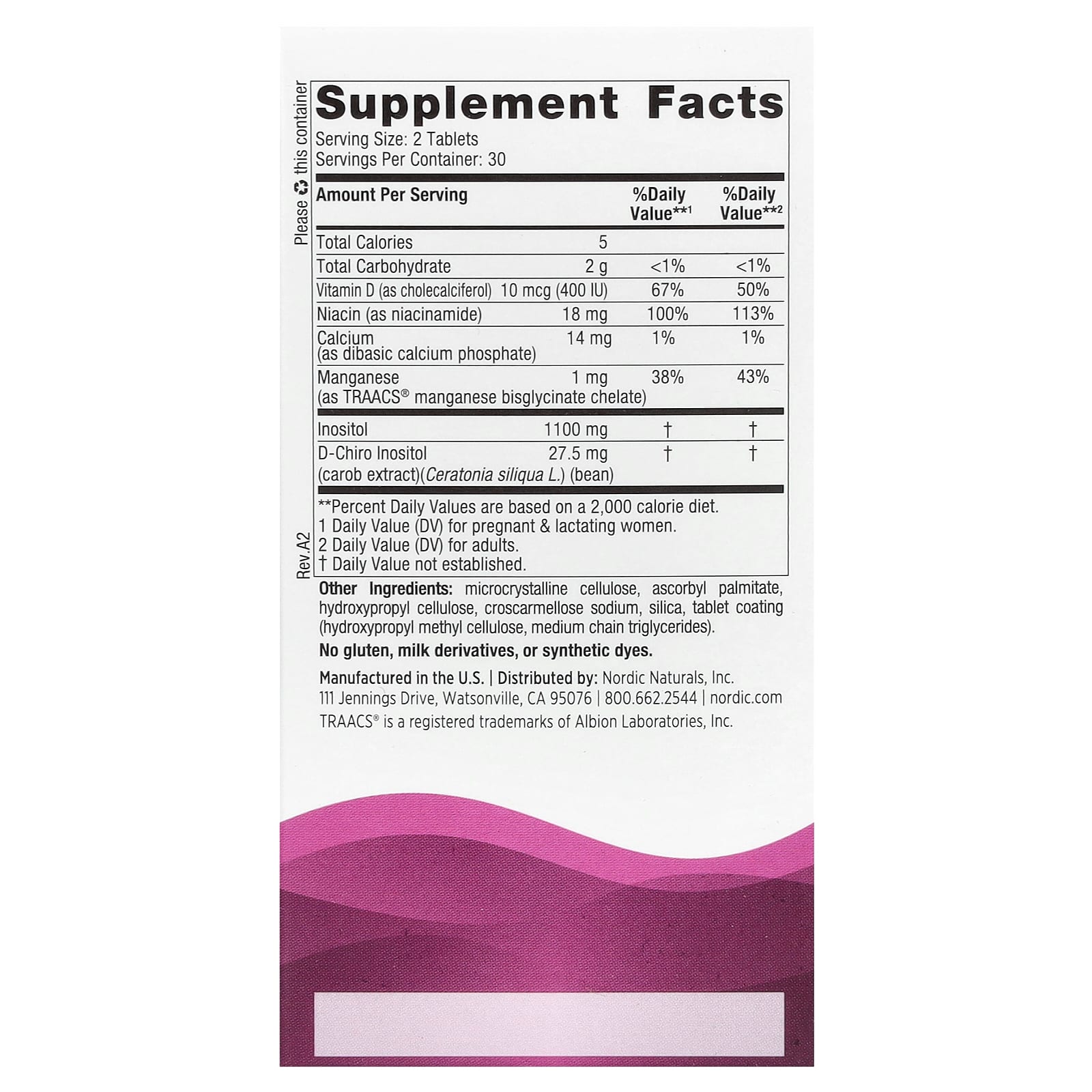 Suporte de Fertilidade - 60 comprimidos, Nordic Naturals
