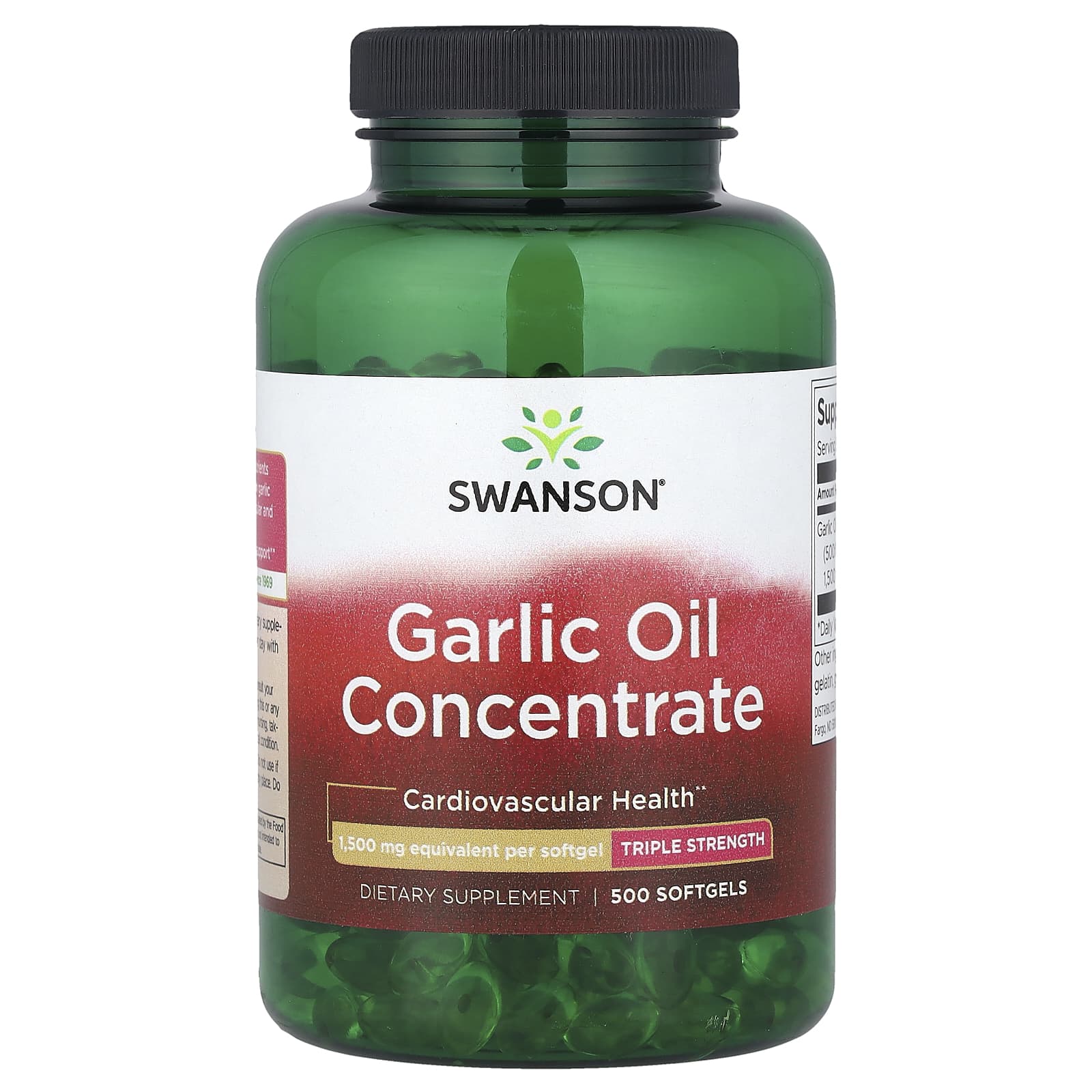 Óleo de alho 1500 mg, 500 cápsulas, Swanson