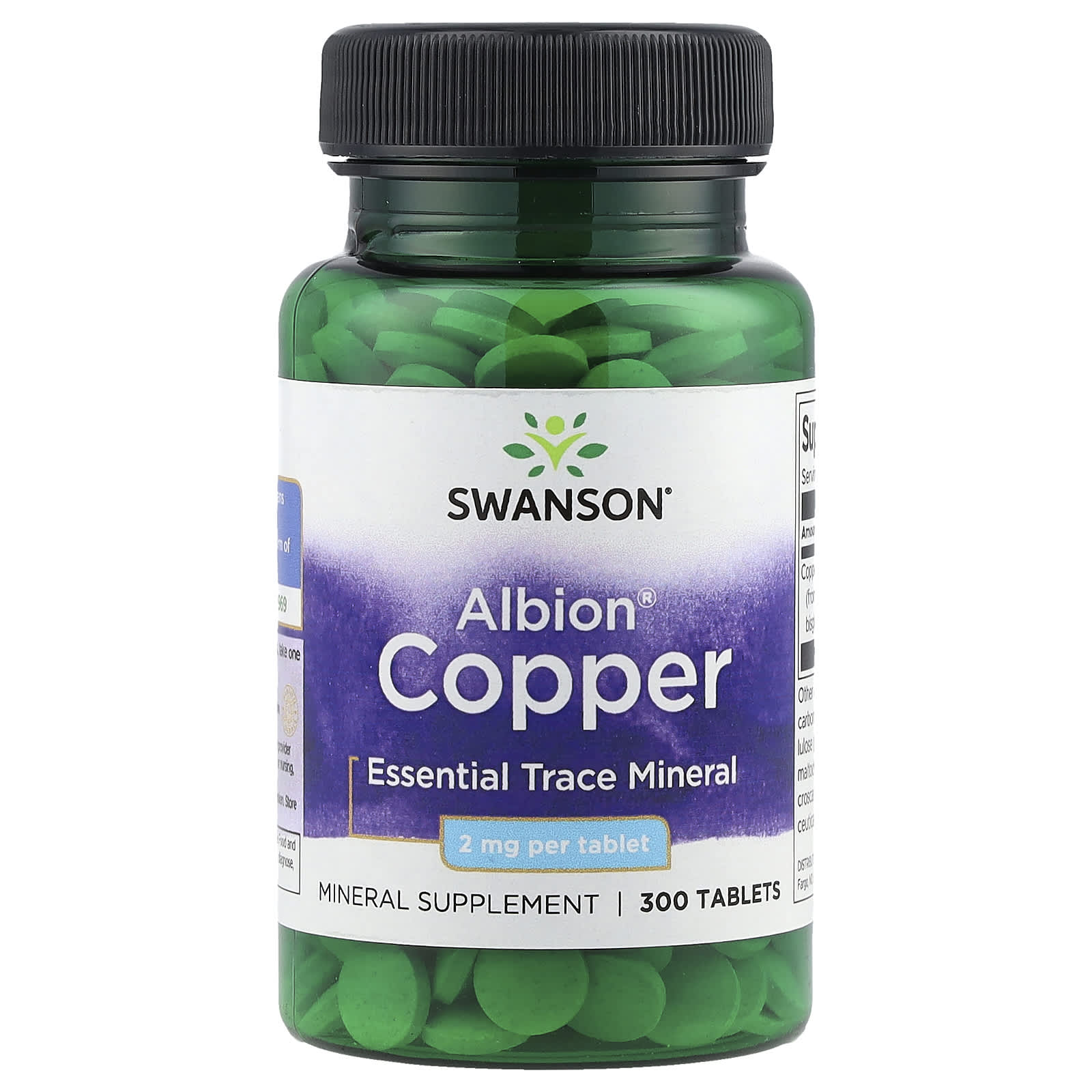 Albion® Cobre, 2 mg, 300 Comprimidos, Swanson