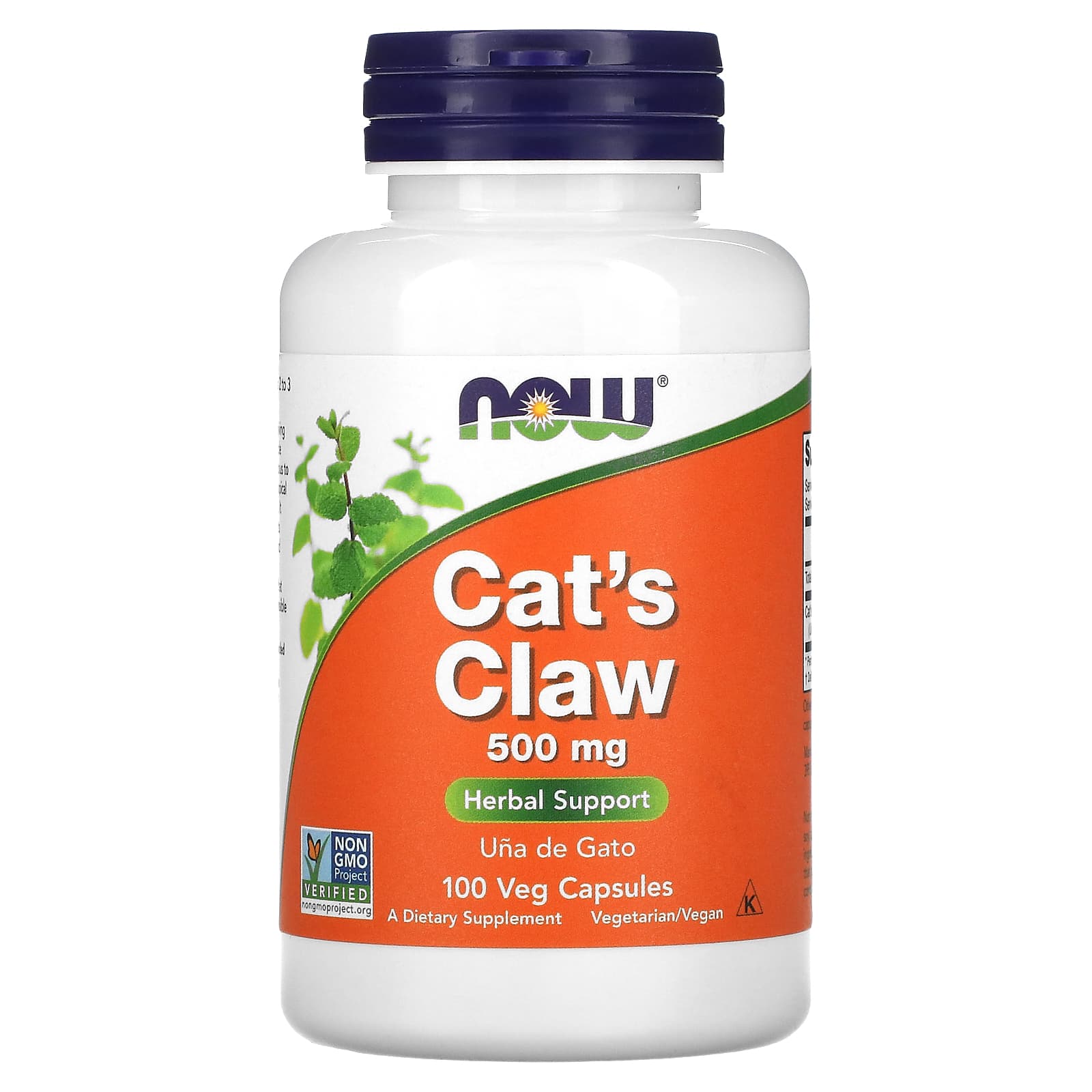 Unha de gato - 500mg, 100 vcaps, Now Foods