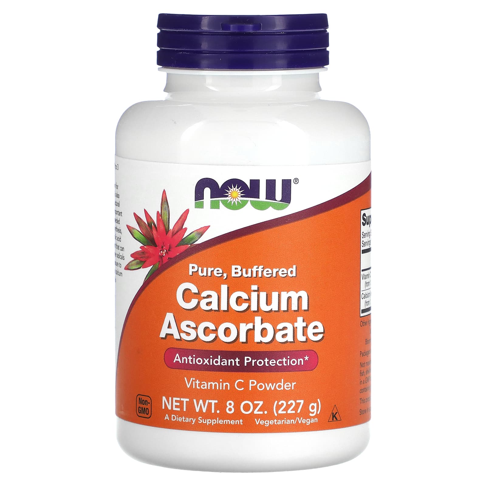 Ascorbato de cálcio em pó, 227 g, Now Foods