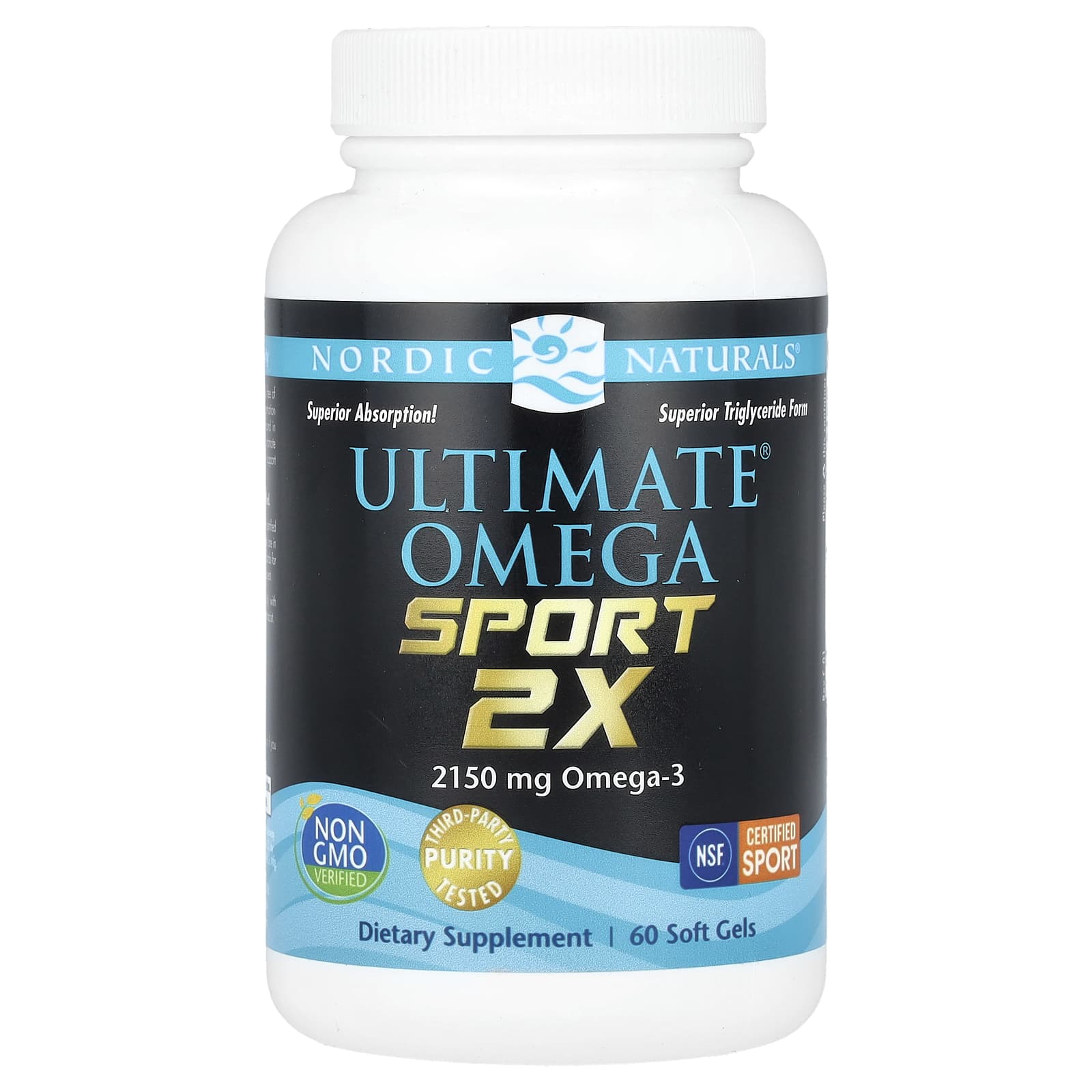 Ultimate Omega 2X Sport, 2150 mg - 60 cápsulas gelatinosas, Nordic Naturals
