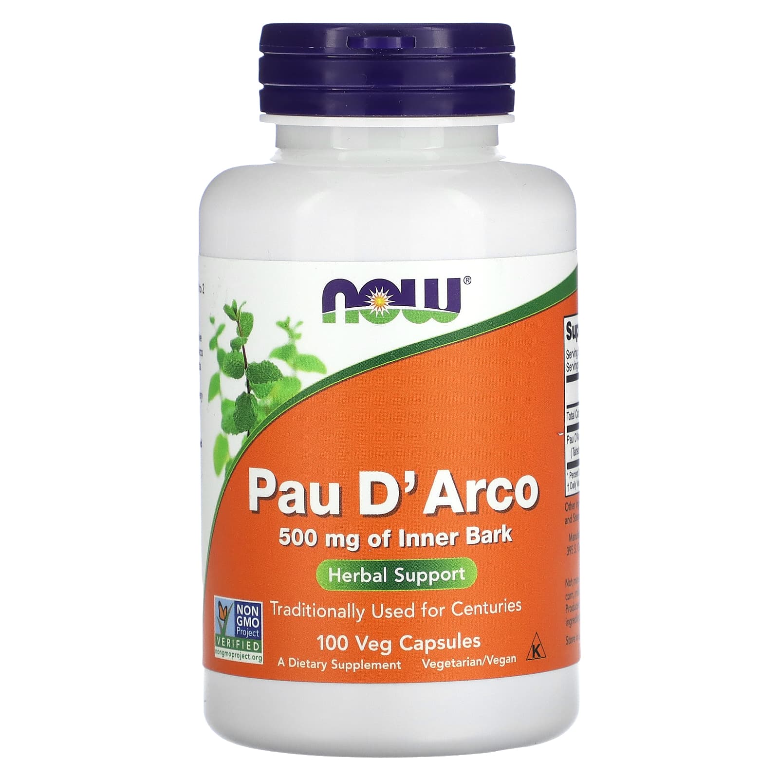 Pau D'Arco - 500mg, 100 vcaps, Now Foods