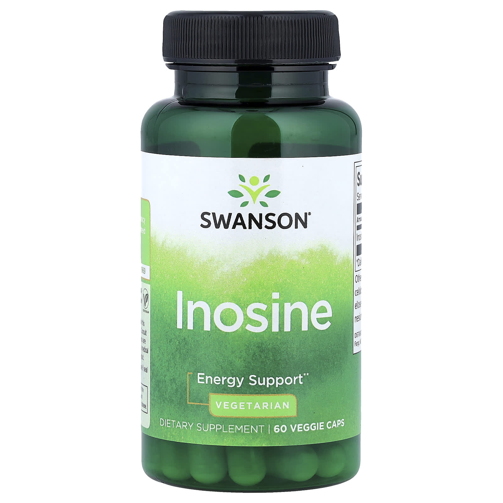 Inosina 500 mcg, 60 Cápsulas, Swanson