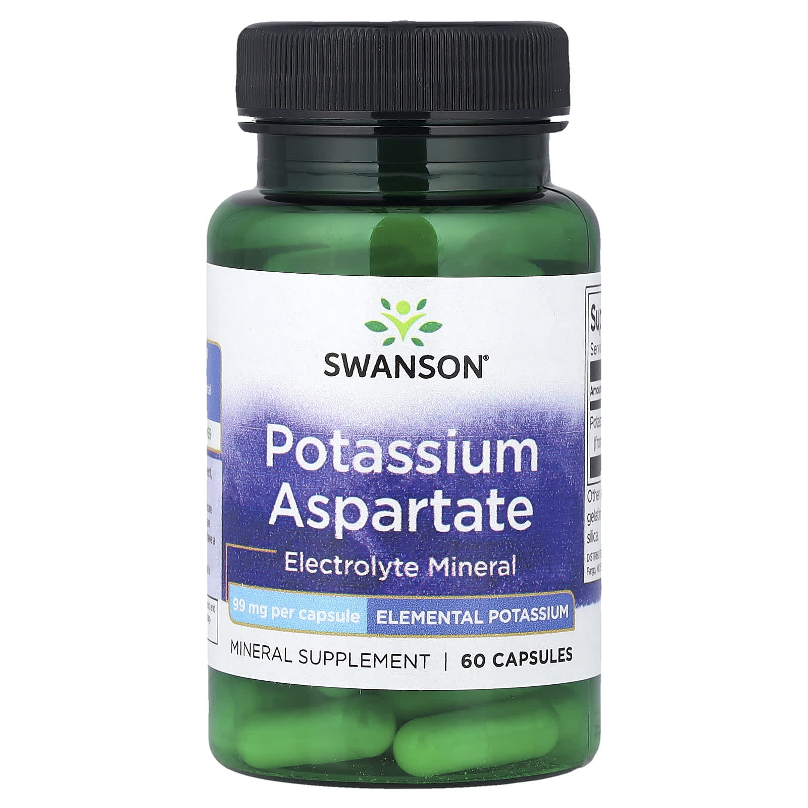 Aspartato de potássio, 99 mg