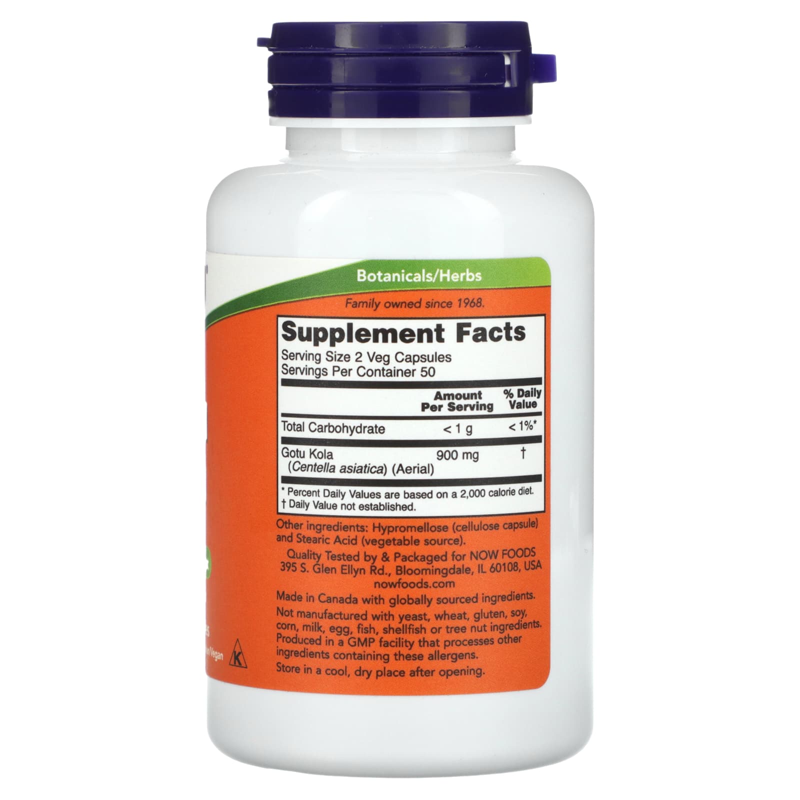 Gotu Kola, 450 mg, 100 vcaps, Now Foods