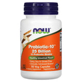 Probiótico-10 - 25 bilhões, 50 vcaps, Now Foods