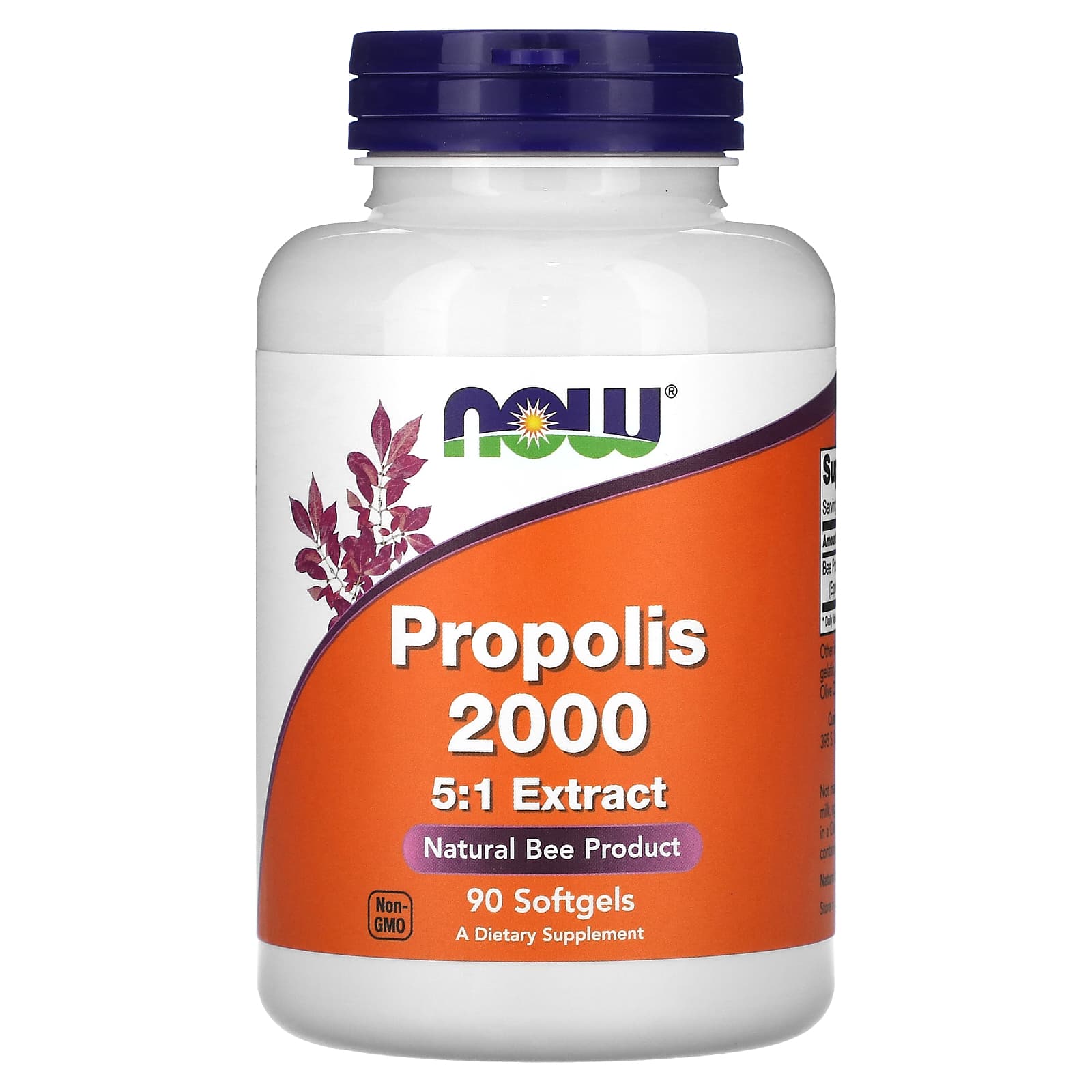 Extrato de Própolis 2000 5:1, 90 softgels, Now Foods