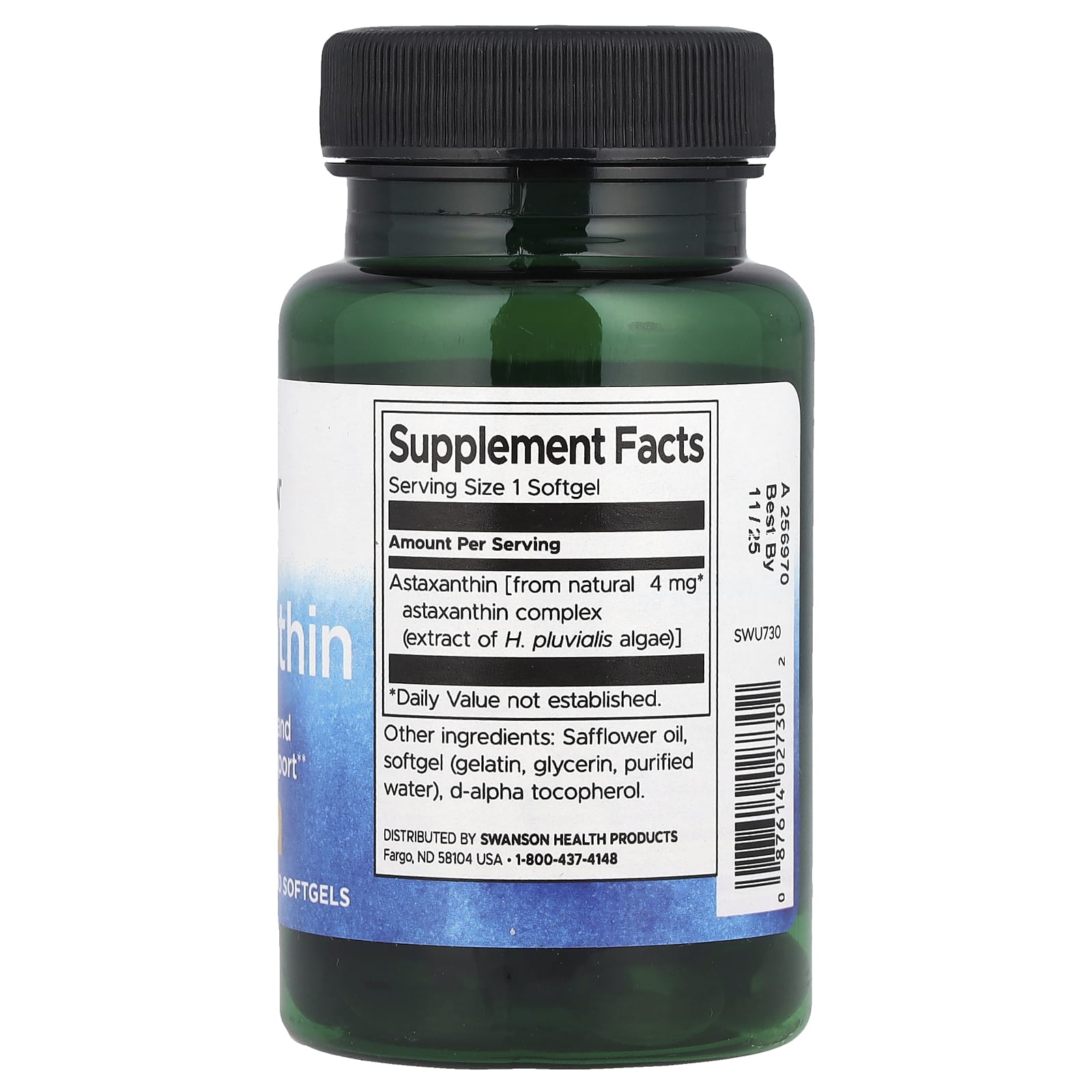 Astaxantina, 4mg, 60 softgels, Swanson