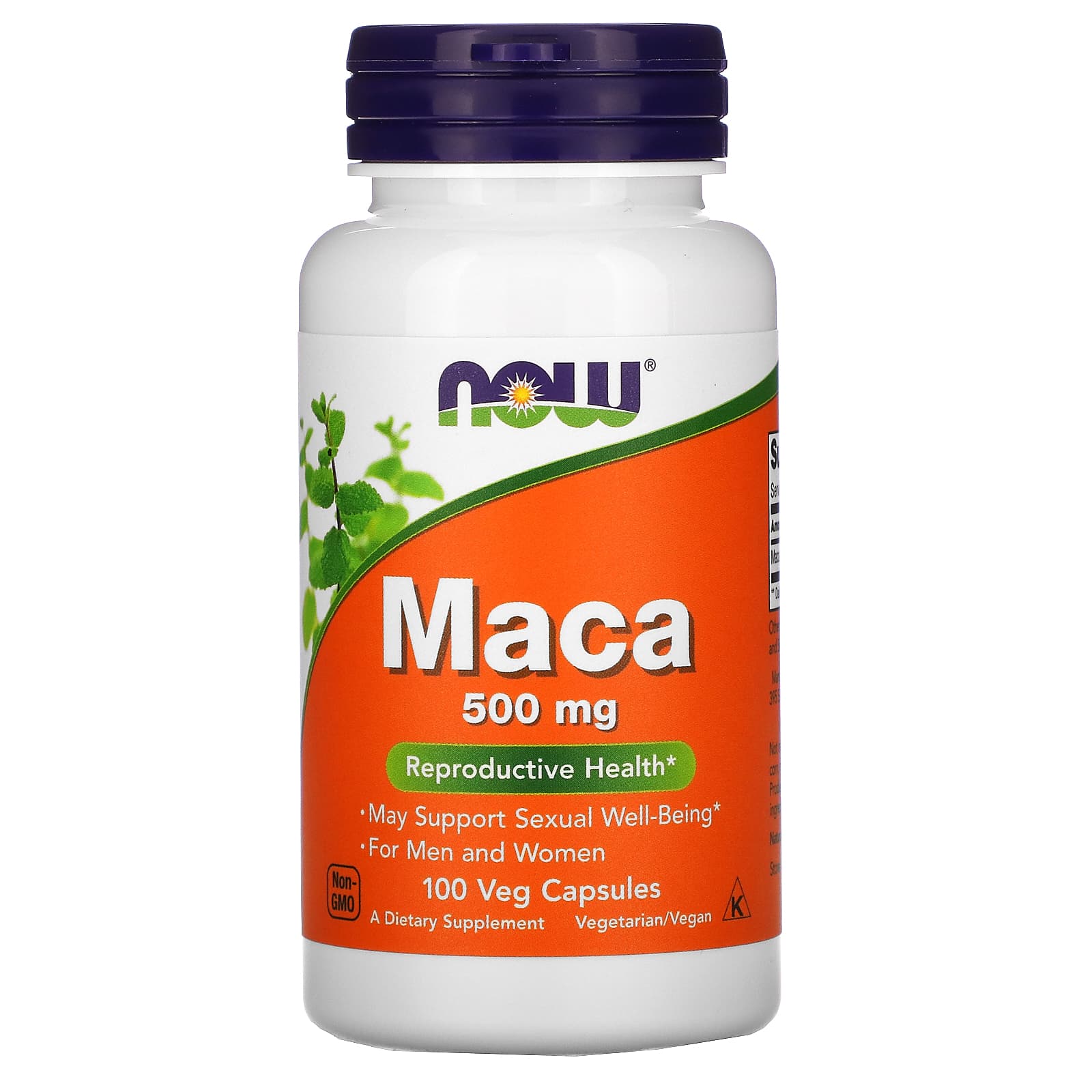 Maca - 500mg, 100 vcaps, Now Foods