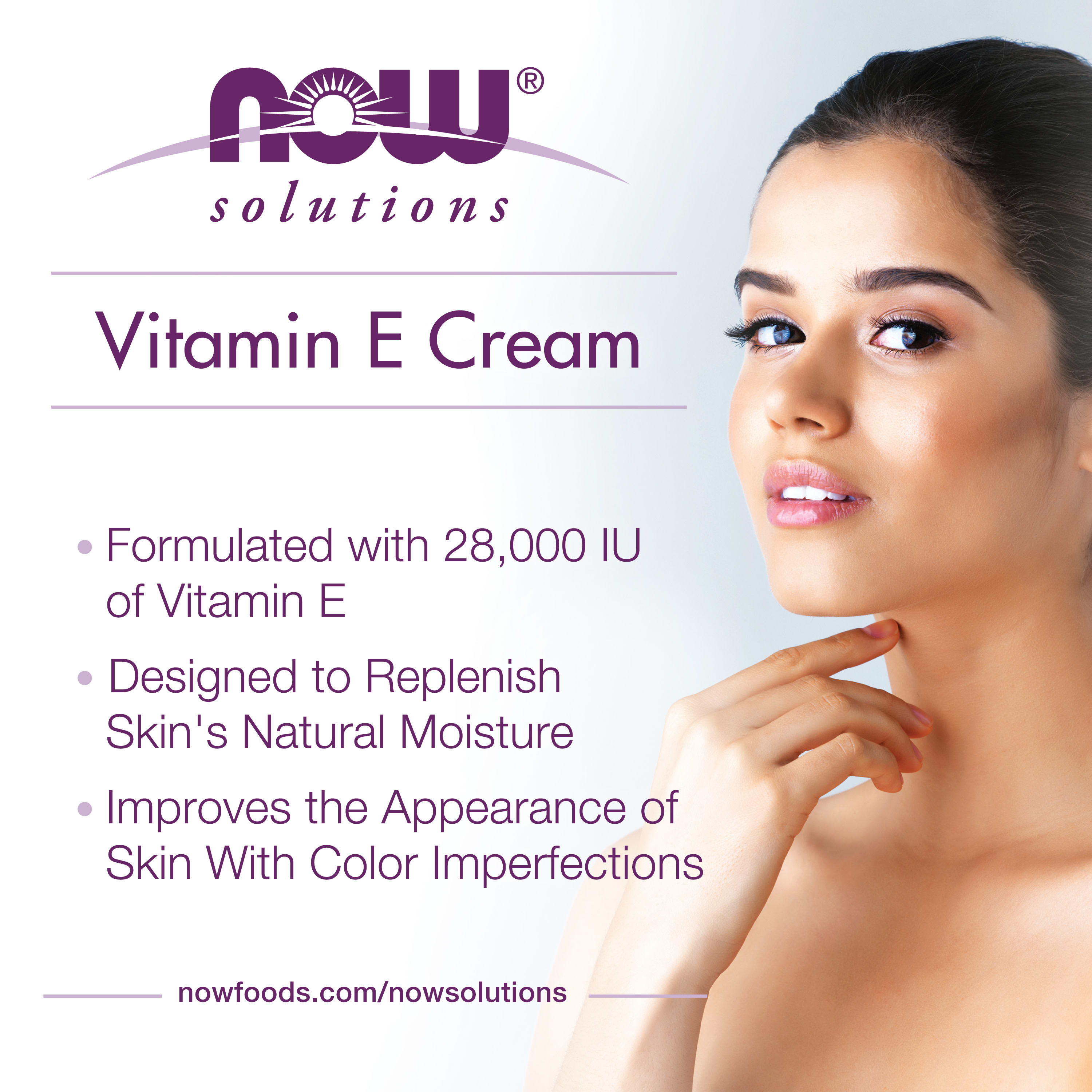 Creme de vitamina E, 118 ml., Now Foods