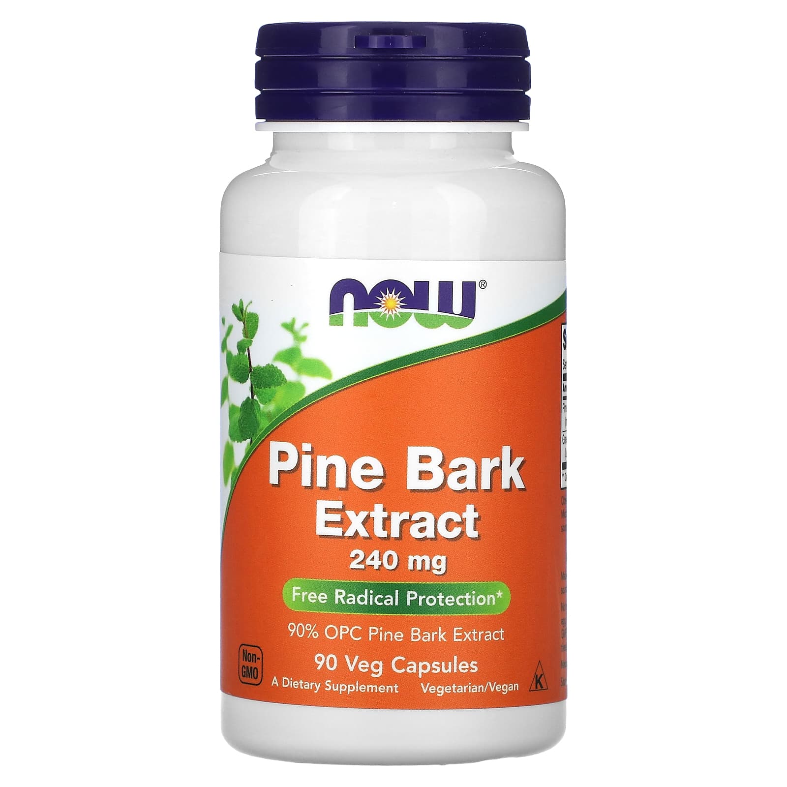Extrato de casca de pinheiro, 240 mg, 90 vcaps, Now Foods