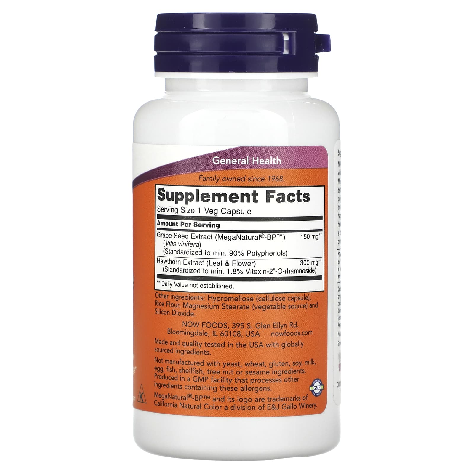 Saúde da Pressão Arterial, 90 vcaps, Now Foods