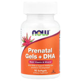 Géis pré-natais + DHA, 90 softgels, Now Foods