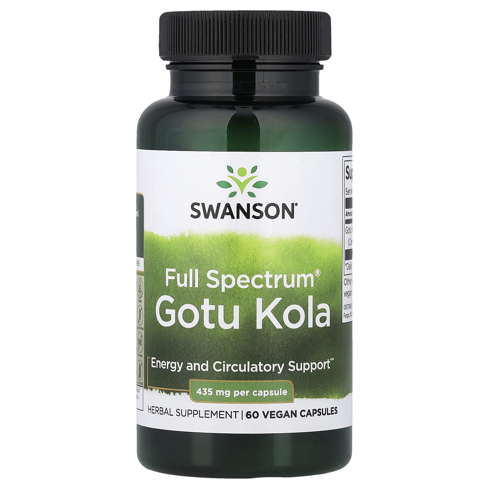 Gotu Kola de espectro completo, 435 mg
