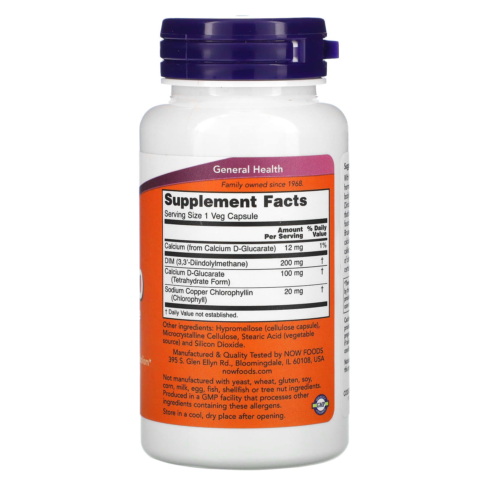 DIM 200 Diindolilmetano, 90 vcaps, Now Foods
