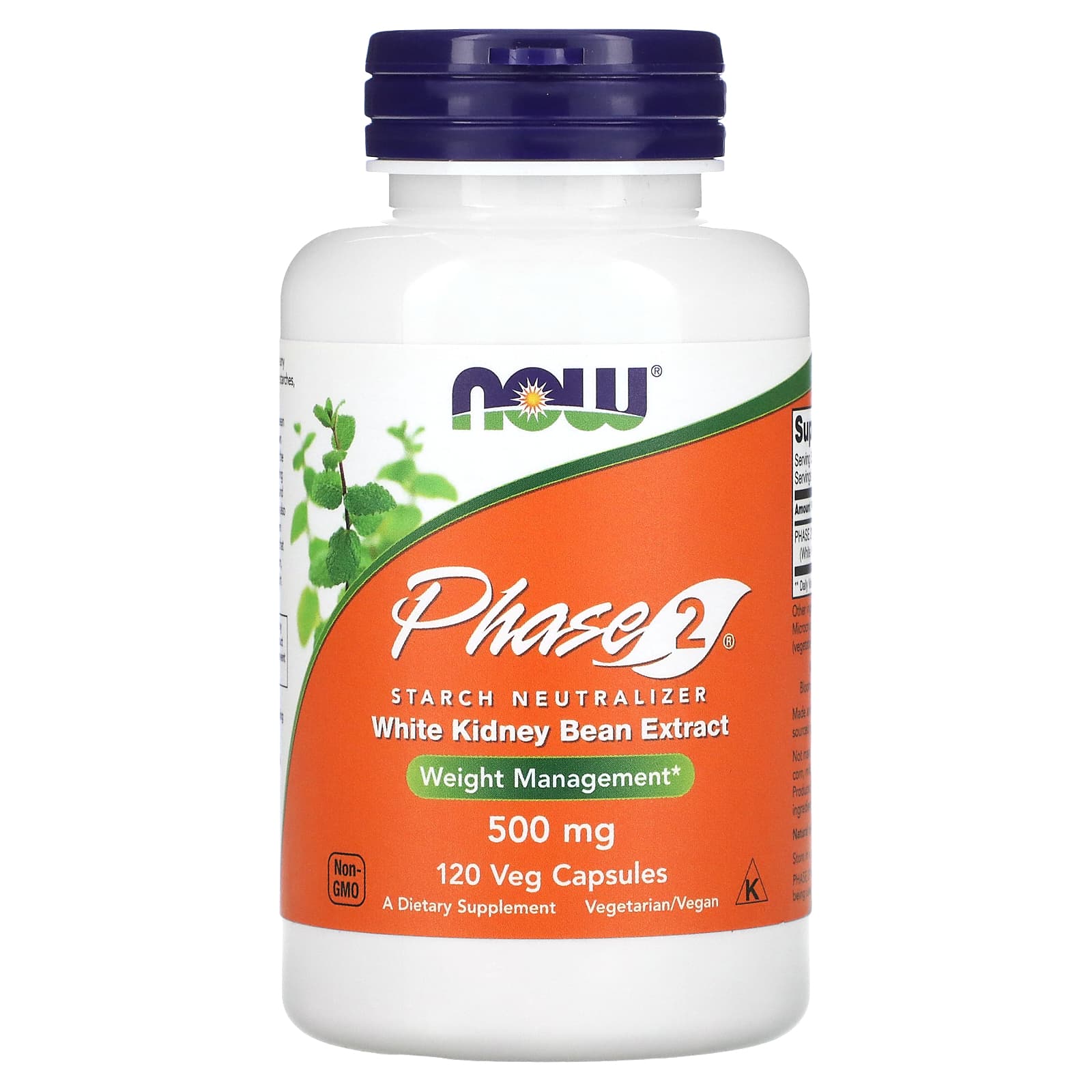 Fase 2 - Extrato de Feijão Branco, 500mg, 120 vcaps, Now Foods