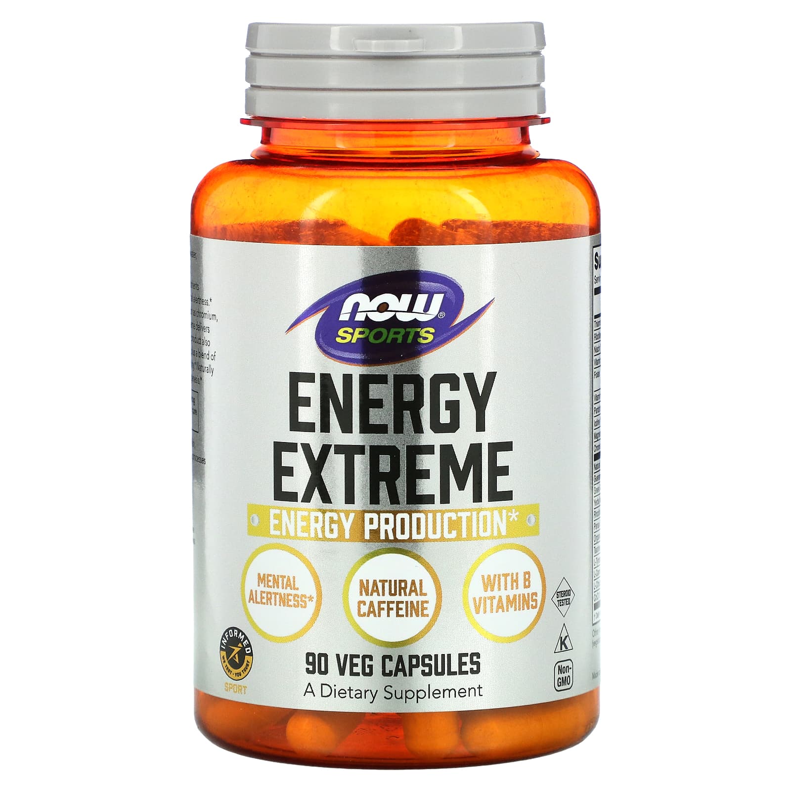 Esportes Energia Extrema, 90 vcaps, Now Foods