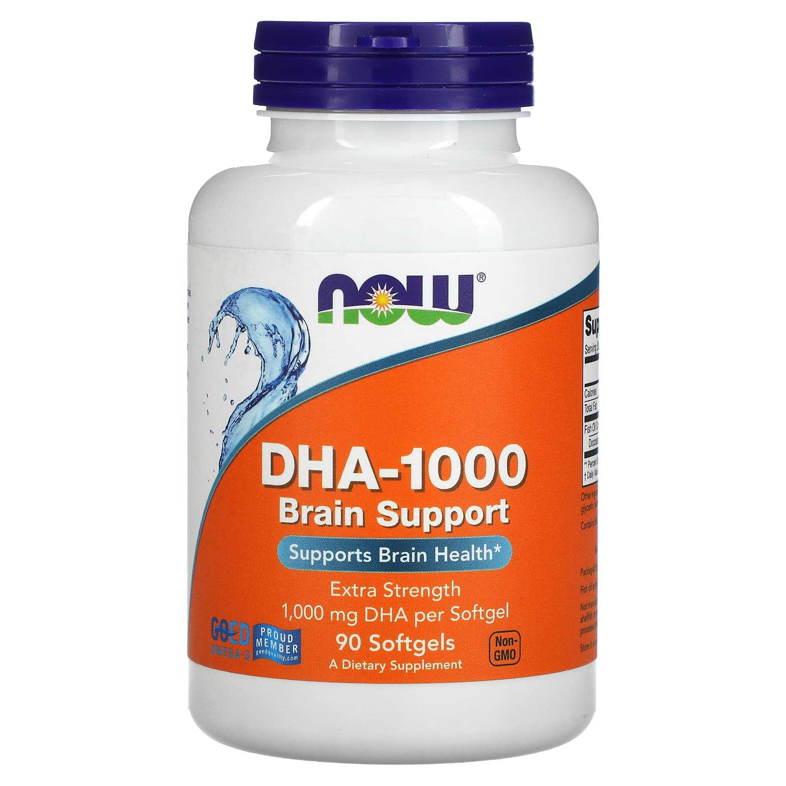 DHA-1000 Suporte Cerebral, 90 softgels, Now Foods
