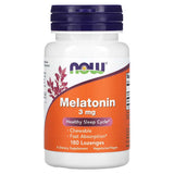Melatonina 3 mg, 180 pastilhas, Now Foods