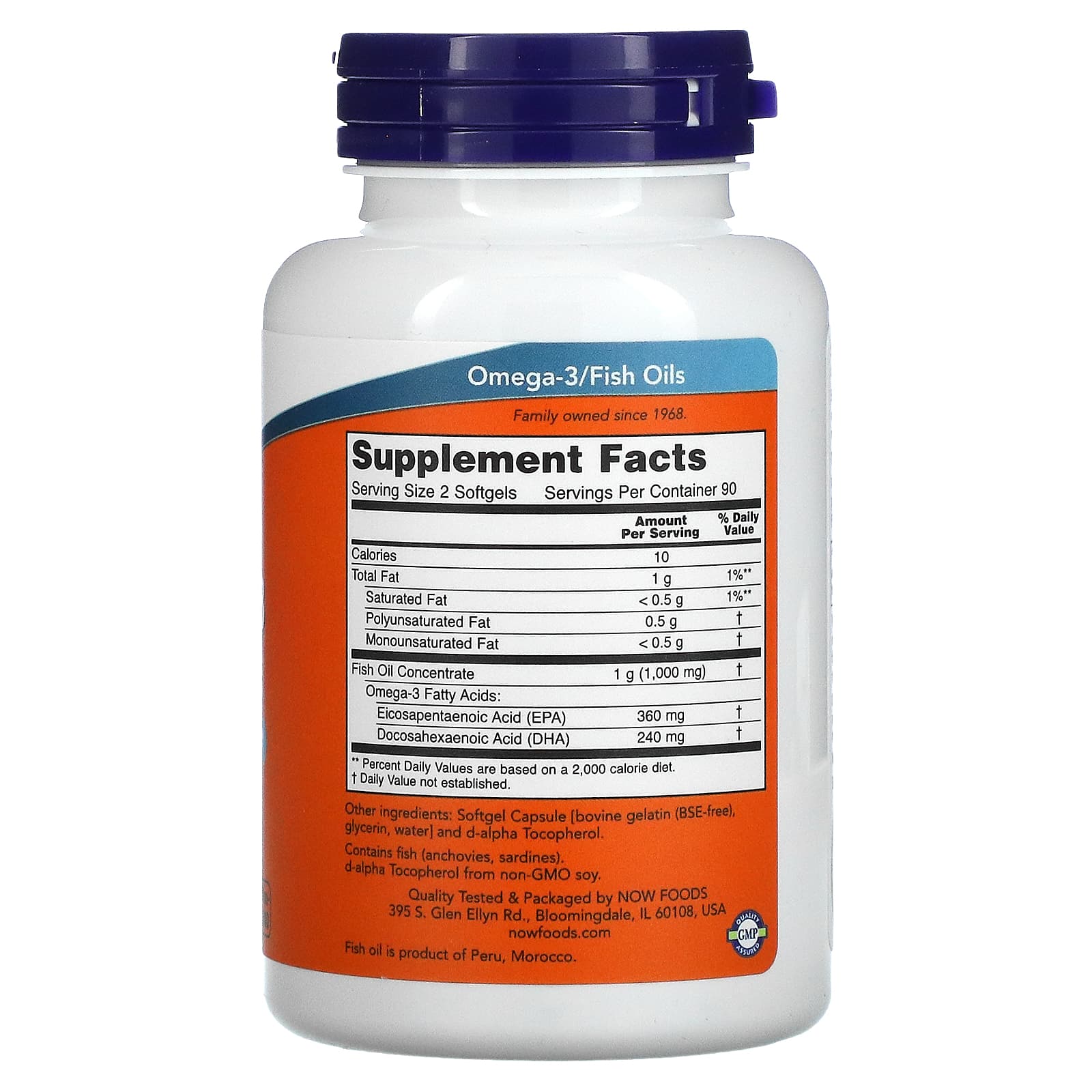 Mini géis ômega-3, 180 softgels, Now Foods