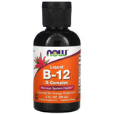 Vitamina B-12 Complexo B Líquido, 59 ml., Now Foods