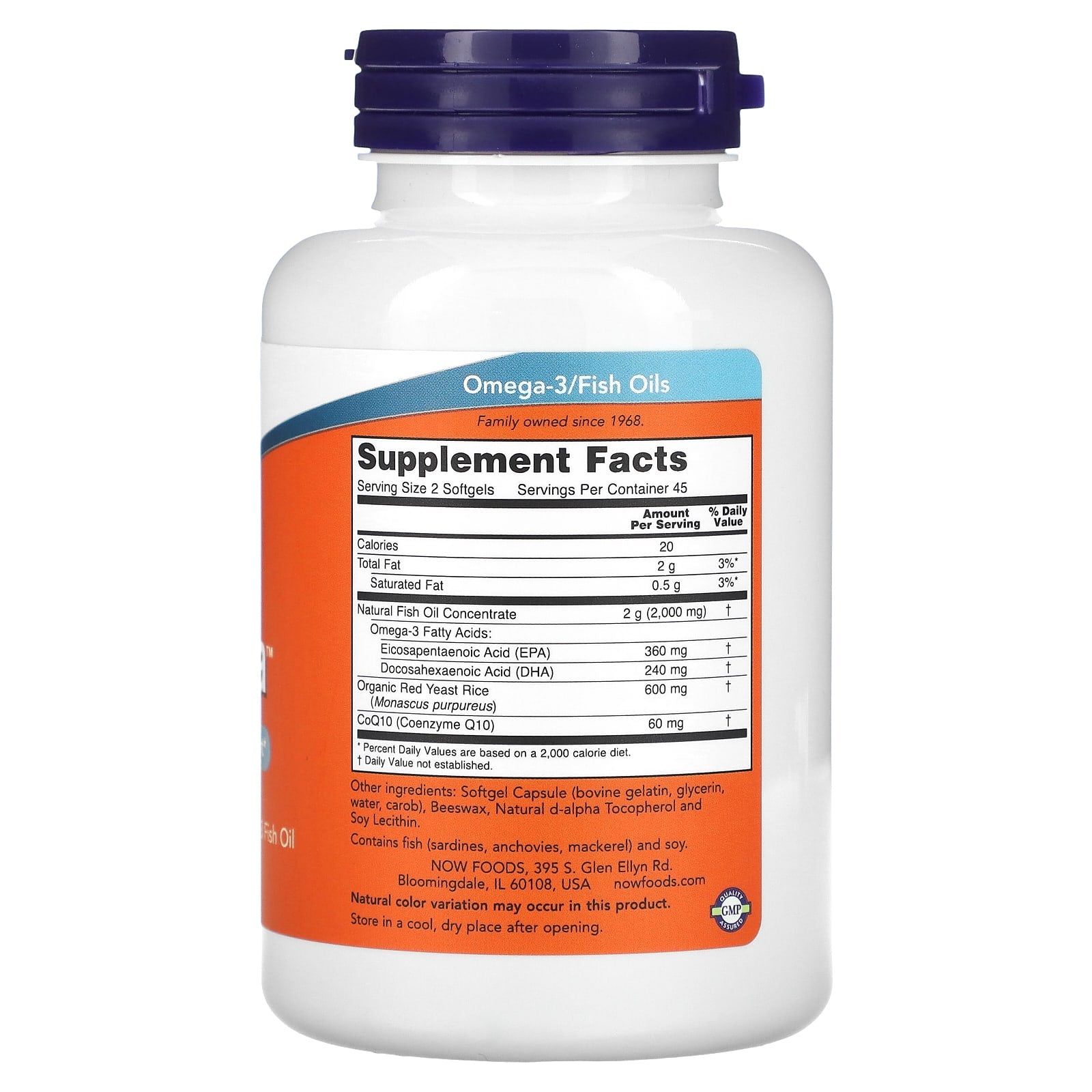 Red Omega (Arroz Vermelho Fermentado), 90 softgels, Now Foods