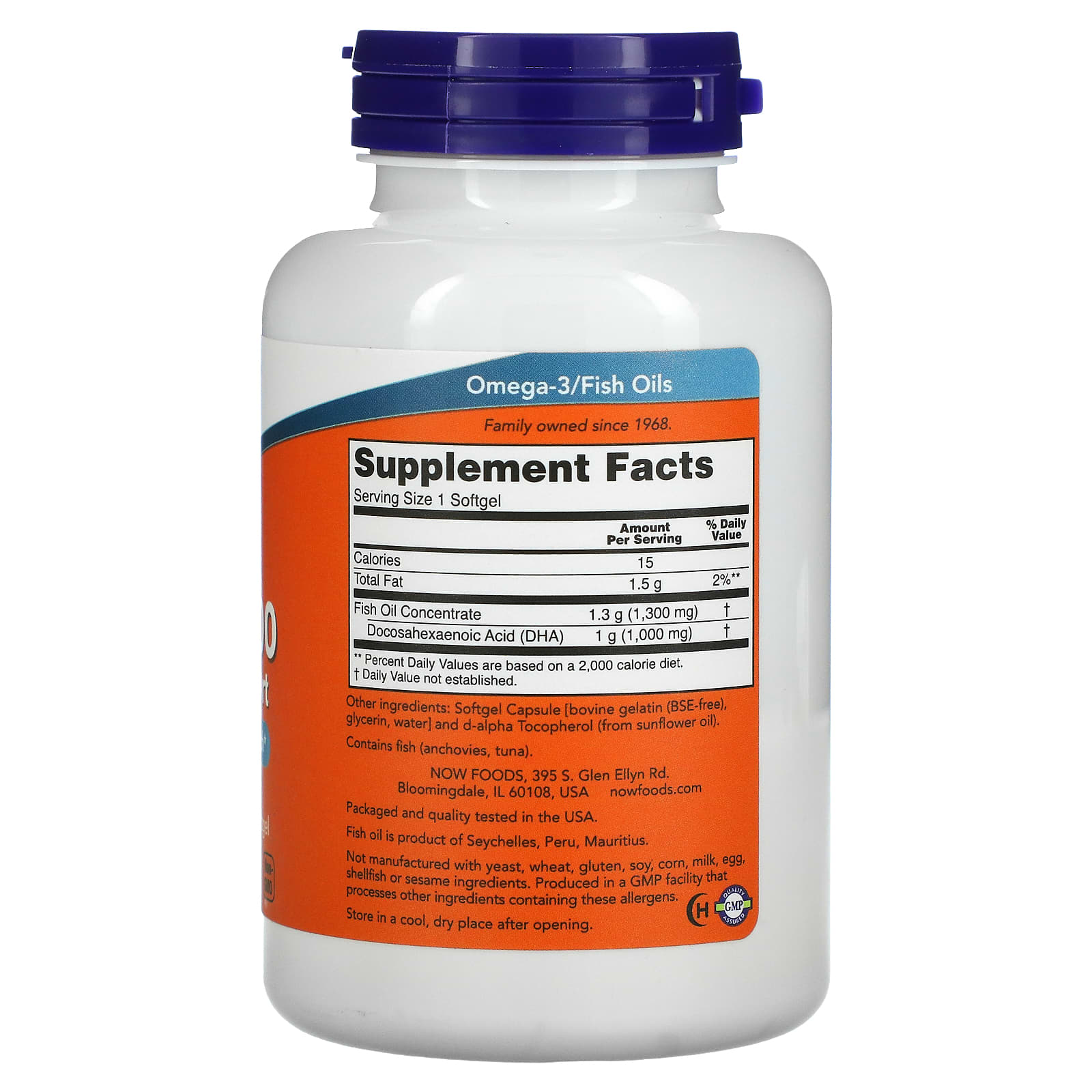 DHA-1000 Suporte Cerebral, 90 softgels, Now Foods
