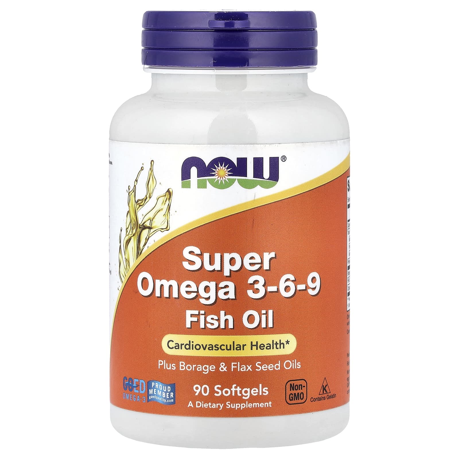 Super Ômega 3-6-9 1200 mg, 90 Cápsulas Gelatinosas, Now Foods