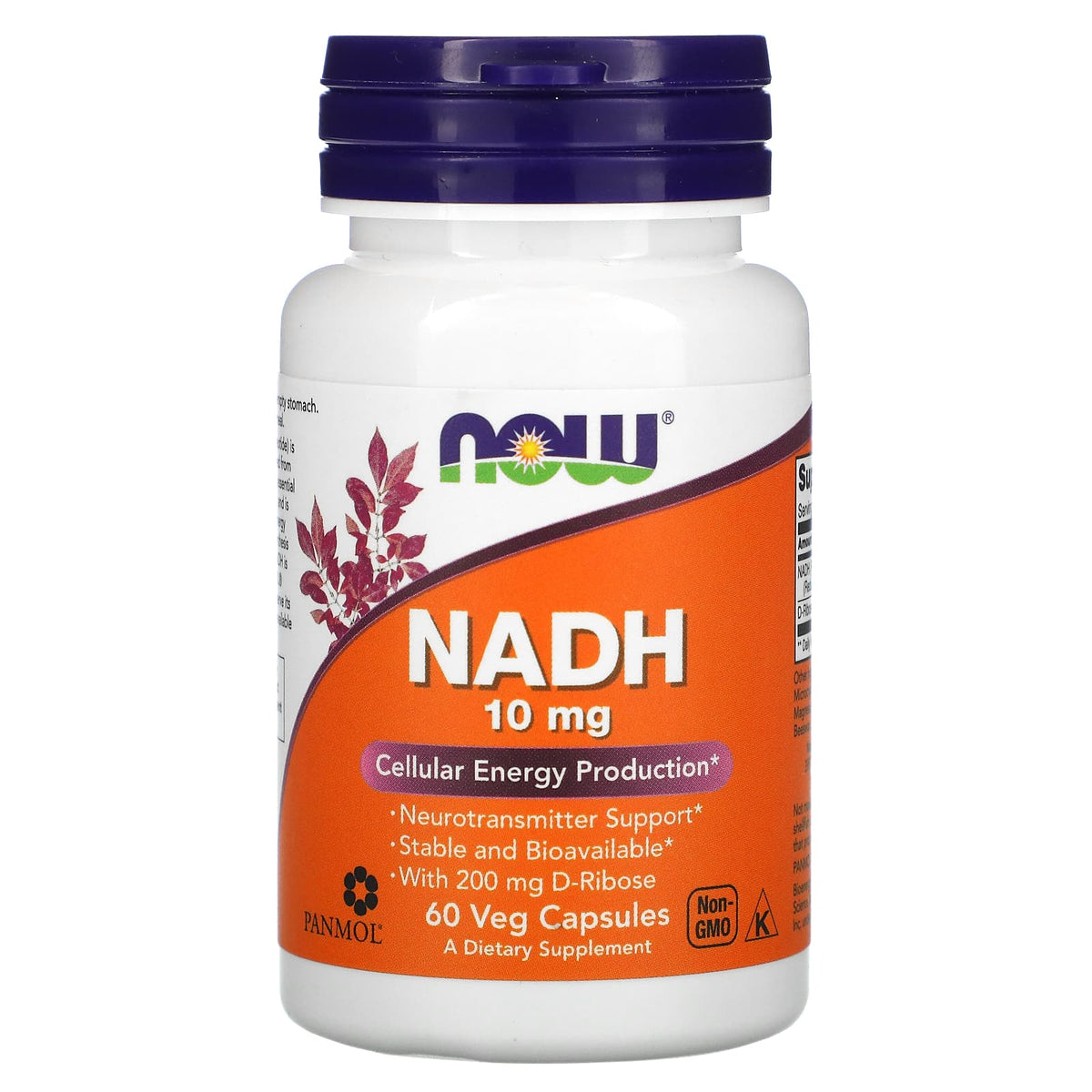 NADH, 10 mg, 60 vcaps, Now Foods