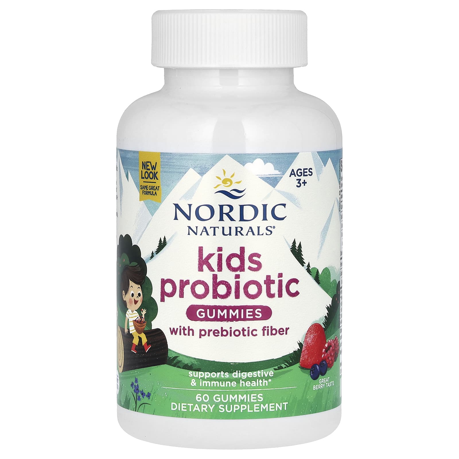 Gomas Probióticas para Crianças, Merry Berry Punch - 60 gomas, Nordic Naturals